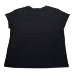 Alice Pi T-Shirt Girocollo tinta unita con Logo Nero per Bambina S232612 NERO ALICE PI 