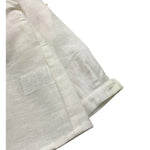 Amaya Camicia Manica Lunga Tinta Unita con Colletto Coreano per Bambino 593300 PANNA AMAYA 