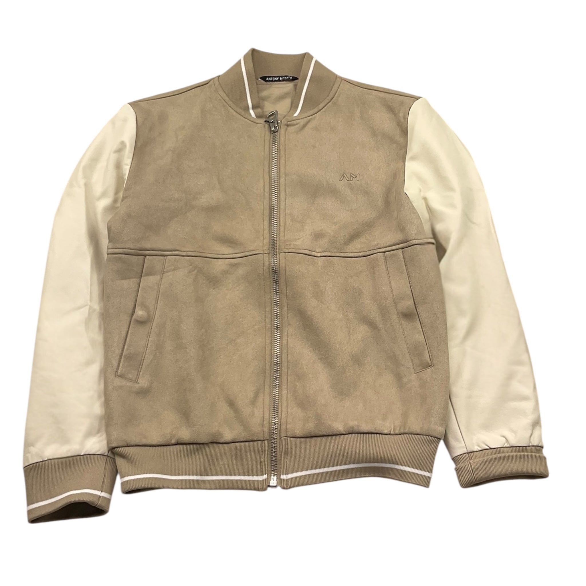 Antony Morato giubbino con Zip Tinta Unita con Maniche In Contrasto per Bambino MKFL00515 BEIGE ANTONY MORATO 