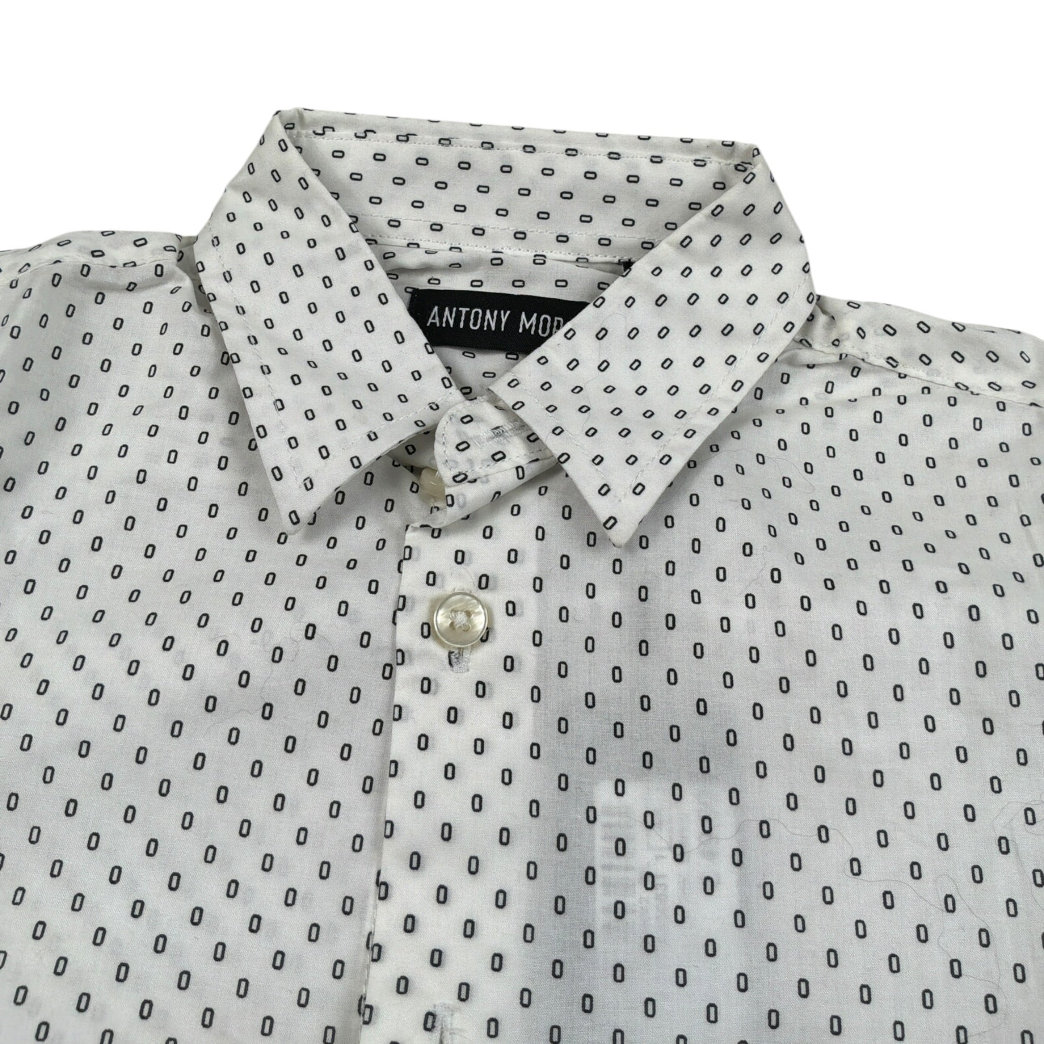 Antony Morato Camicia tinta unita Manica Lunga Bianco per Bambino MKSL00257FA BIANCO ANTONY MORATO 
