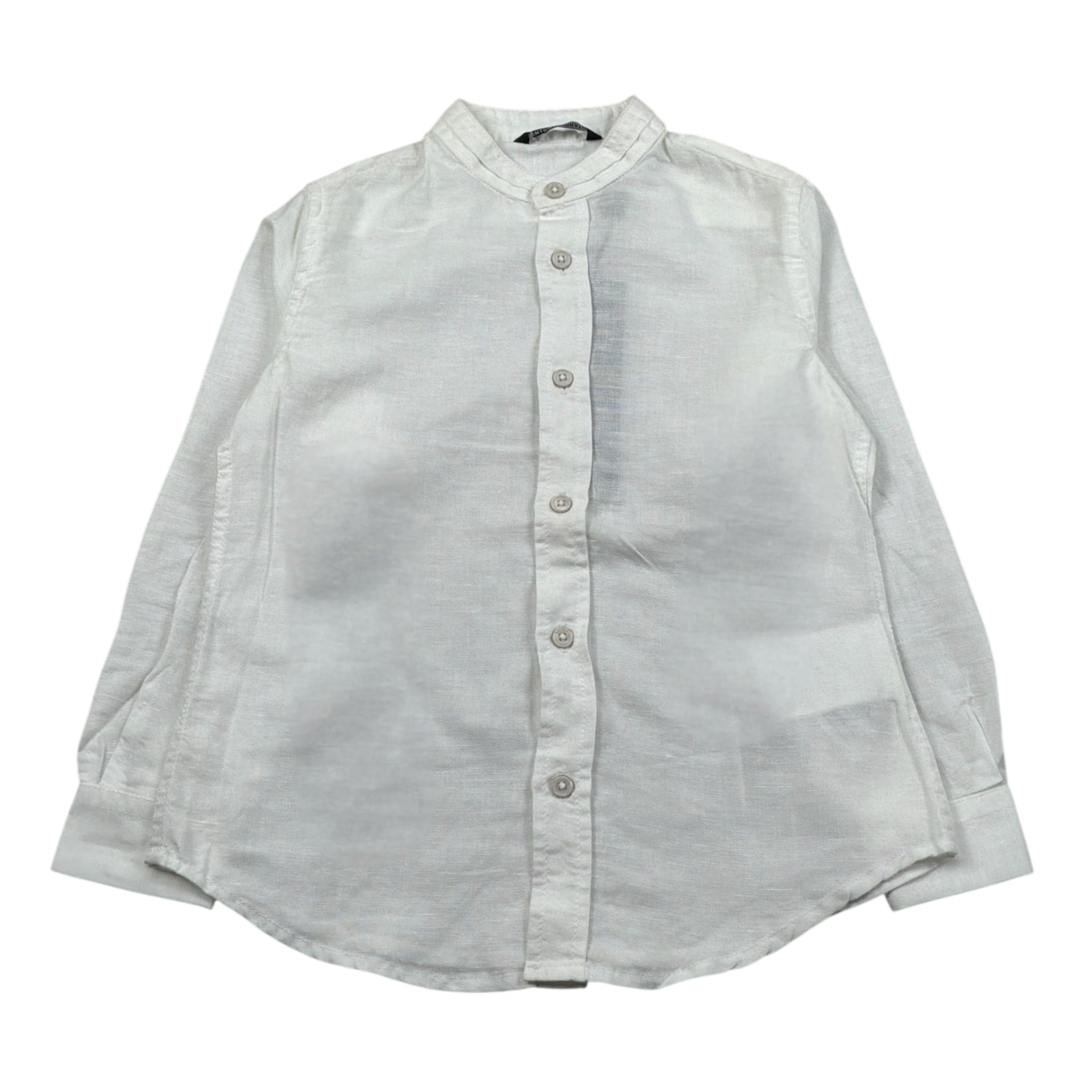 Antony Morato Camicia Manica Lunga tinta unita Collo Coreano Panna per Bambino MKSL00264 PANNA ANTONY MORATO 
