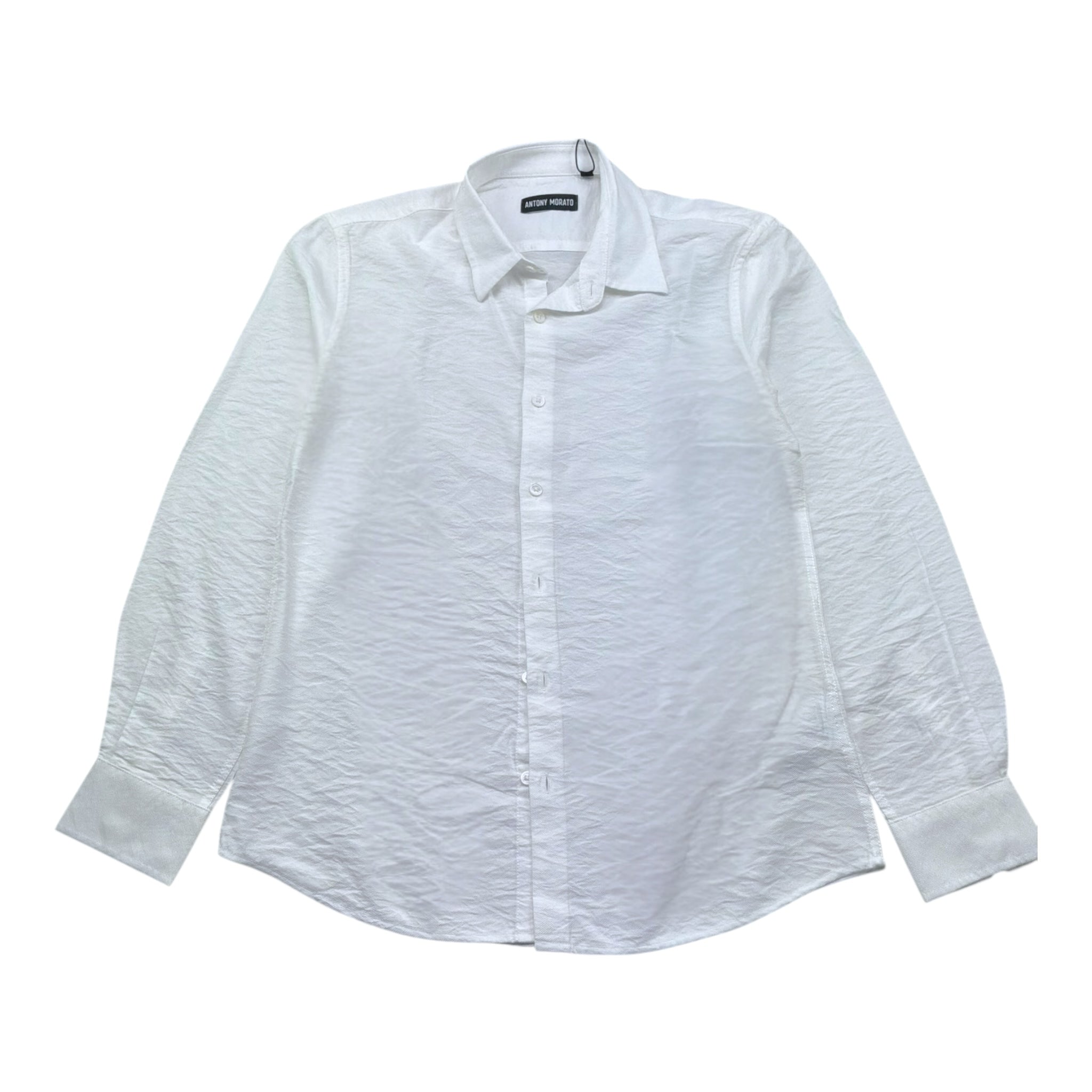 Antony Morato Camicia Tinta Unita Manica Lunga per Bambino MKSL00297 BIANCO ANTONY MORATO 