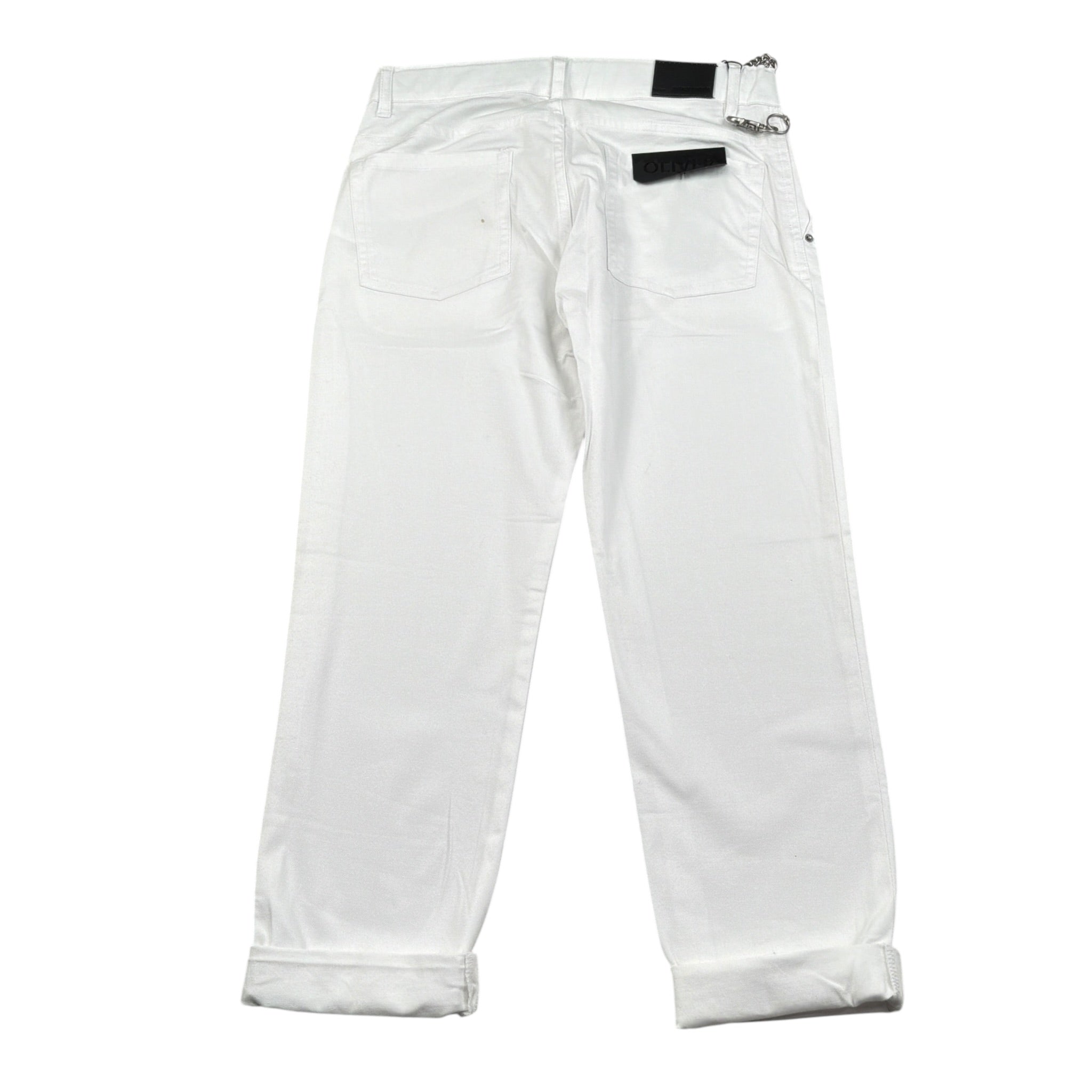 Antony Morato Pantalone tinta unita con Girovita Regolabile Bianco per Bambino MKTR00228X BIANCO ANTONY MORATO 