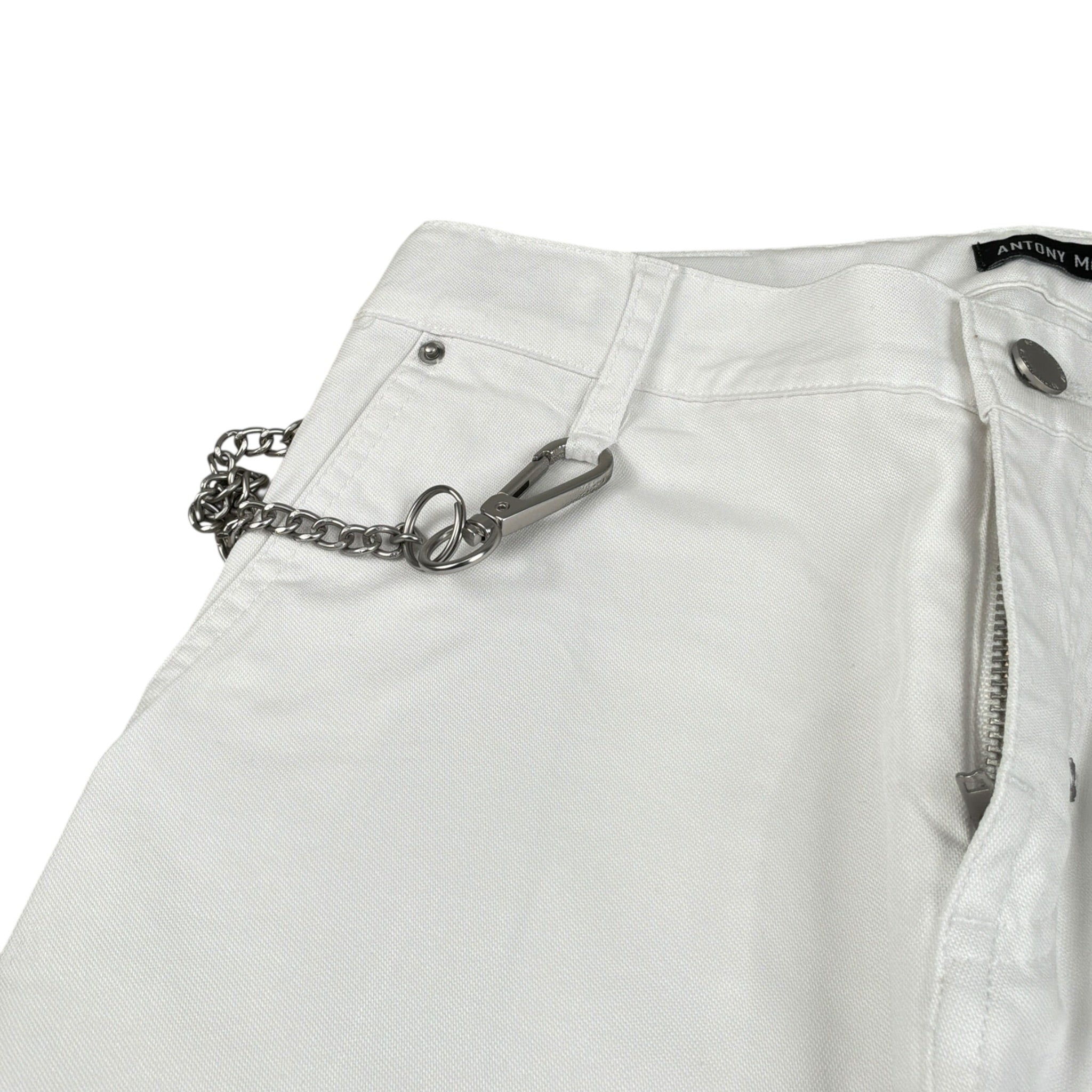 Antony Morato Pantalone tinta unita con Girovita Regolabile Bianco per Bambino MKTR00228X BIANCO ANTONY MORATO 