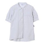 Aspesi Camicia Mezza Manica Tinta Unita Fantasia A Righe per Bambina S25044CLC6065X BIANCO ASPESI 