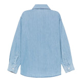 Aspesi Camicia Tinta Unita In Denim per Bambino S25046CLJ0043 AZZURRO ASPESI 