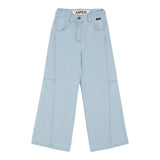 Aspesi Jeans Tinta Unita con Girovita Regolabile per Bambina S25083PLJ0042 AZZURRO ASPESI 