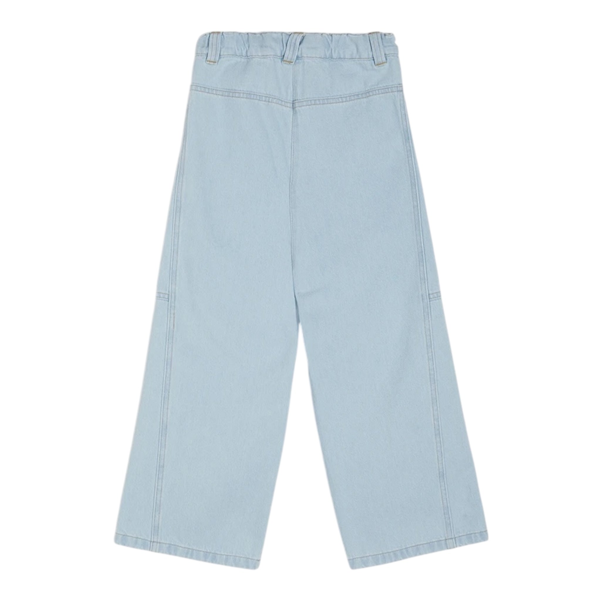 Aspesi Jeans Tinta Unita con Girovita Regolabile per Bambina S25083PLJ0042 AZZURRO ASPESI 