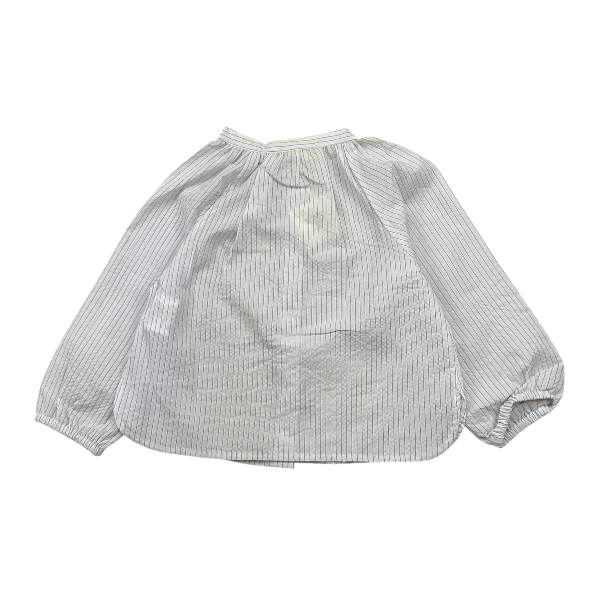 Babe & Tess Camicia Tinta Unita con Fantasia A Righe per Neonata 03518037N BIANCO BABE & TESS 