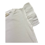 Babe & Tess T-Shirt Girocollo Tinta Unita per Bambina 21518124 BIANCO BABE & TESS 