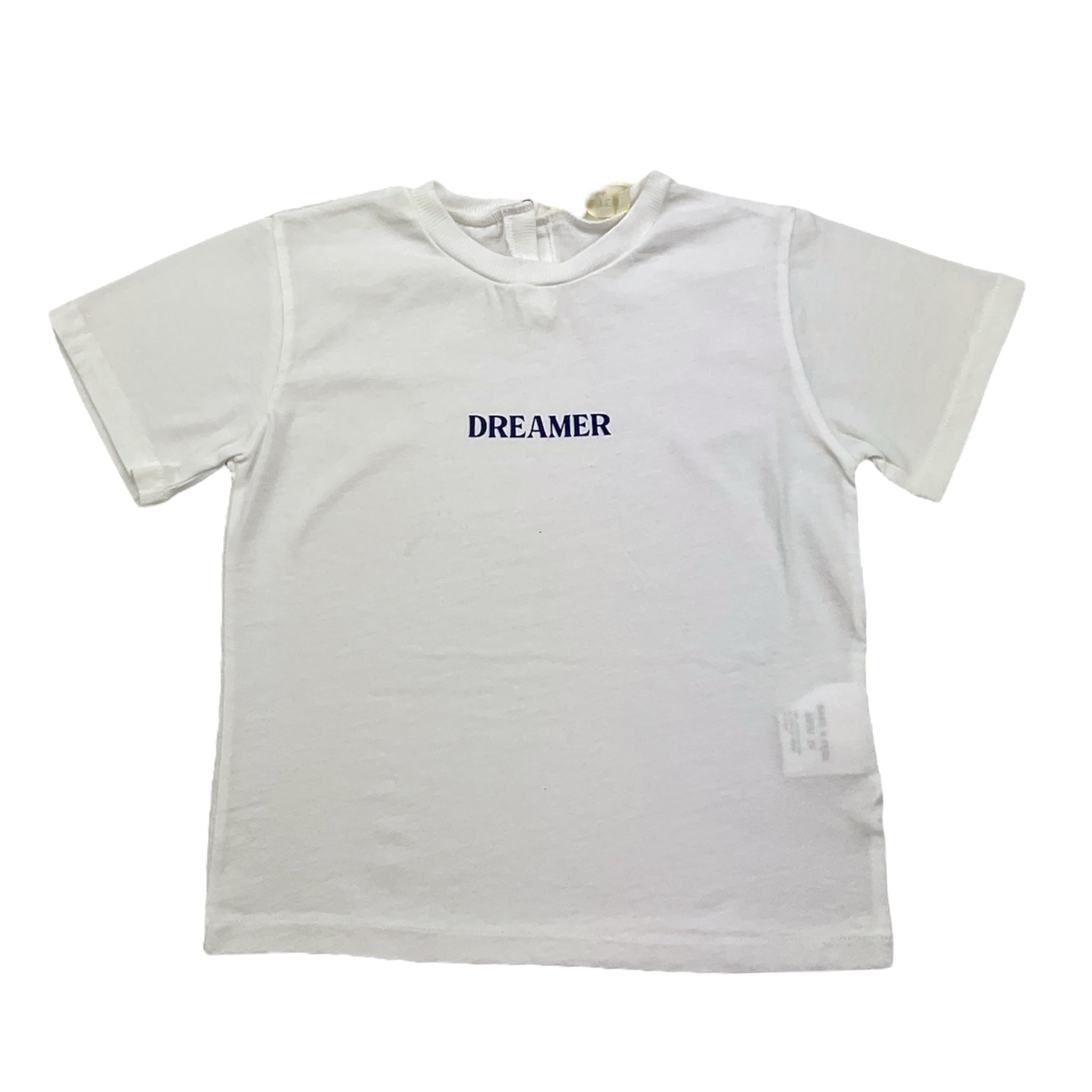 Babe & Tess T-Shirt Girocollo Tinta Unita con Stampa per Neonata 21518140N BIANCO BABE & TESS 