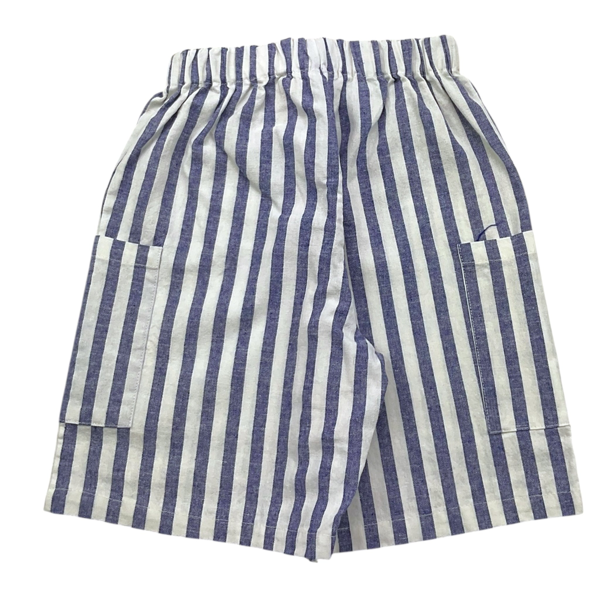 Babe & Tess Bermuda Bicolore Fantasia A Righe per Neonato 24518021 BIANCO/BLU BABE & TESS 