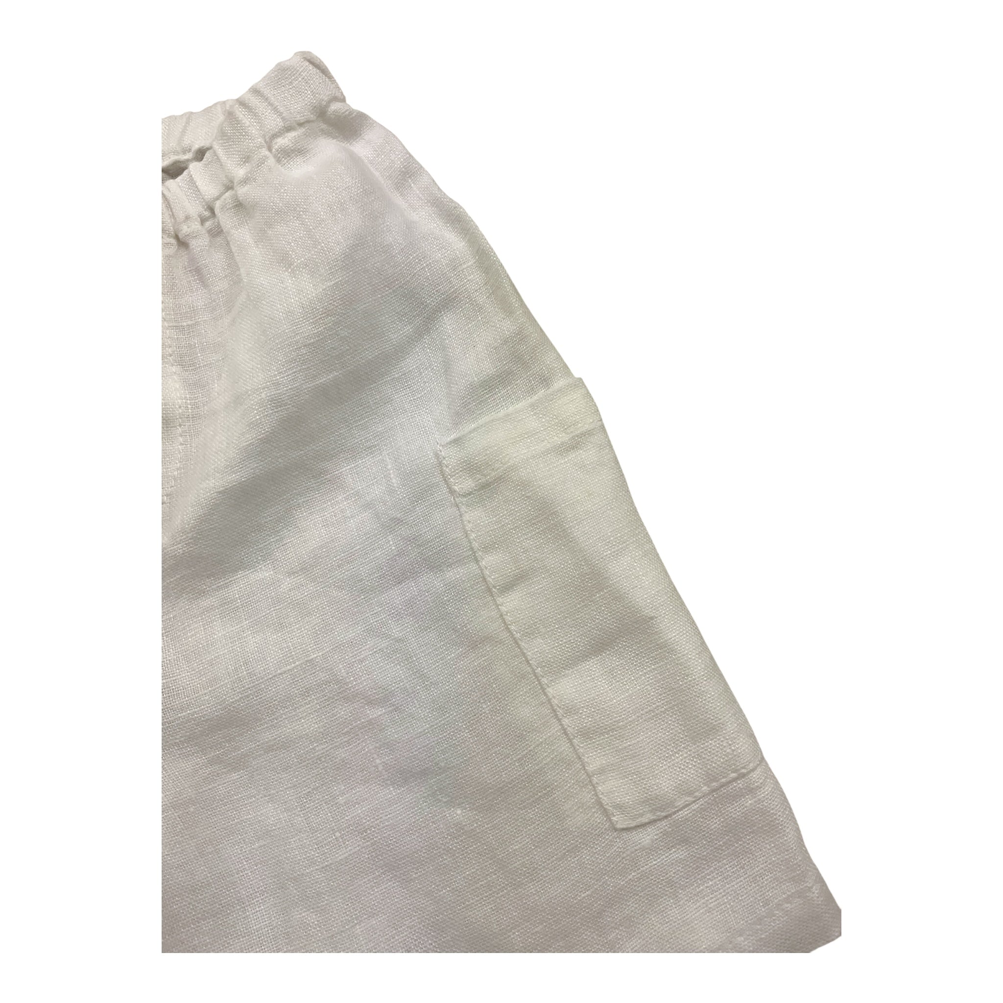 Babe & Tess Short Tinta Unita con Elastico In Vita per Neonata 24518180N BIANCO BABE & TESS 