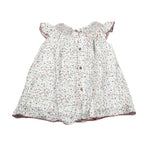 Babidu Abito Tinta Unita con Stampa per Bambina 90406J BIANCO BABIDU 