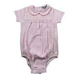 Babidu Pagliaccetto Mezza Manica Tinta Unita per Neonata BBDP ROSA BABIDU 
