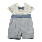 Baby A. Pagliaccetto Mezza Manica Bicolore per Neonato A2110 BIANCO/AZZURRO BABY A. 
