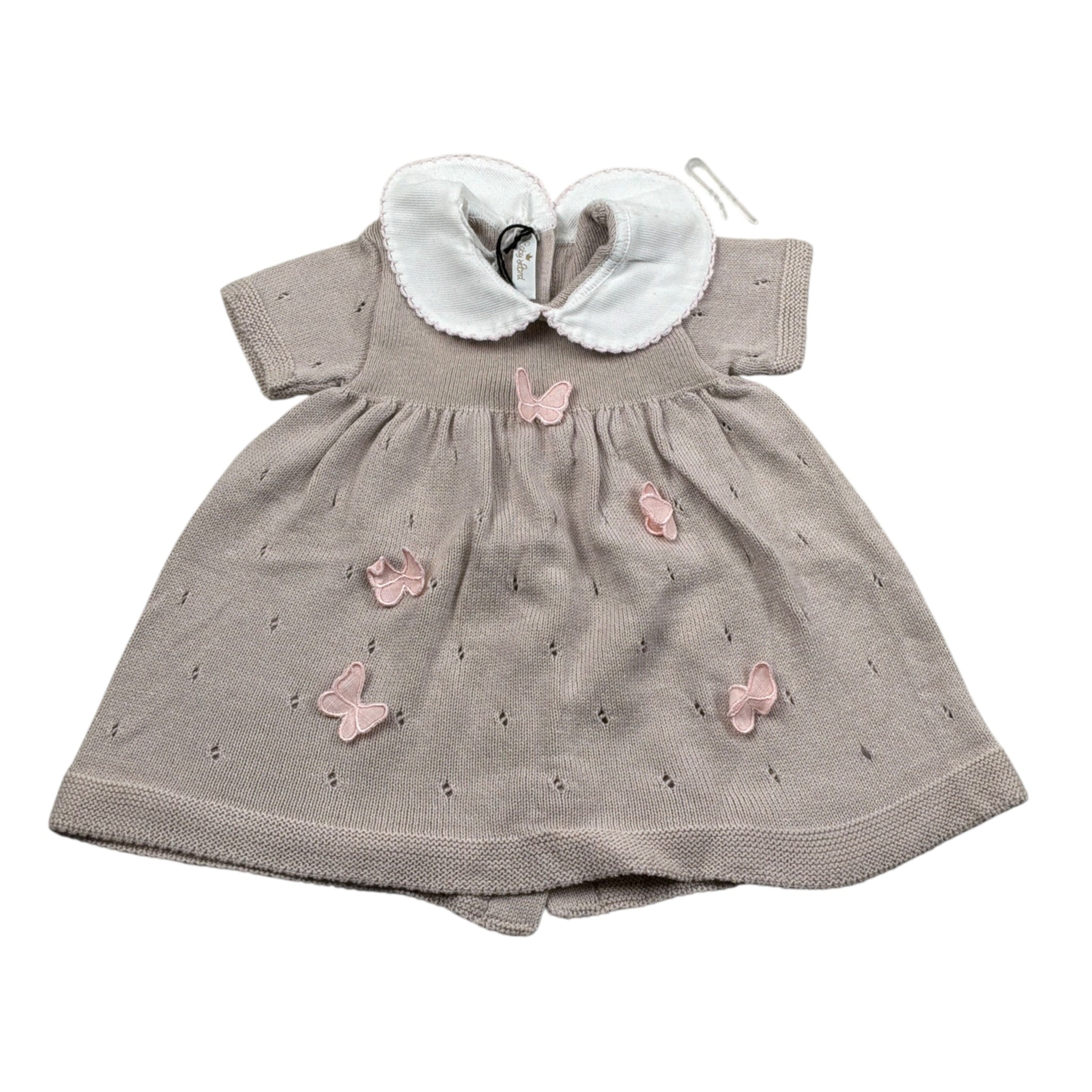 Baby Lord Abito Mezza Manica tinta unita Beige per Neonata TGN BEIGE BABY LORD 