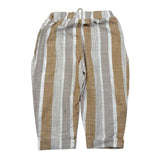 Babyvip Pantalone Tinta Unita con Elastico In Vita E Fantasia A Righe per Neonato T1297 BEIGE BABYVIP 