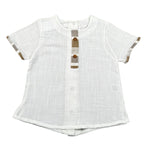 Babyvip Camicia Tinta Unita con Bottoni per Neonato T1301 BIANCO BABYVIP 