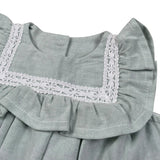 Babyvip Abito Tinta Unita con Ricami per Neonata T1351 VERDE BABYVIP 