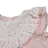 Babyvip Abito Giromanica Tinta Unita con Colletto per Neonata T1394 ROSA BABYVIP 