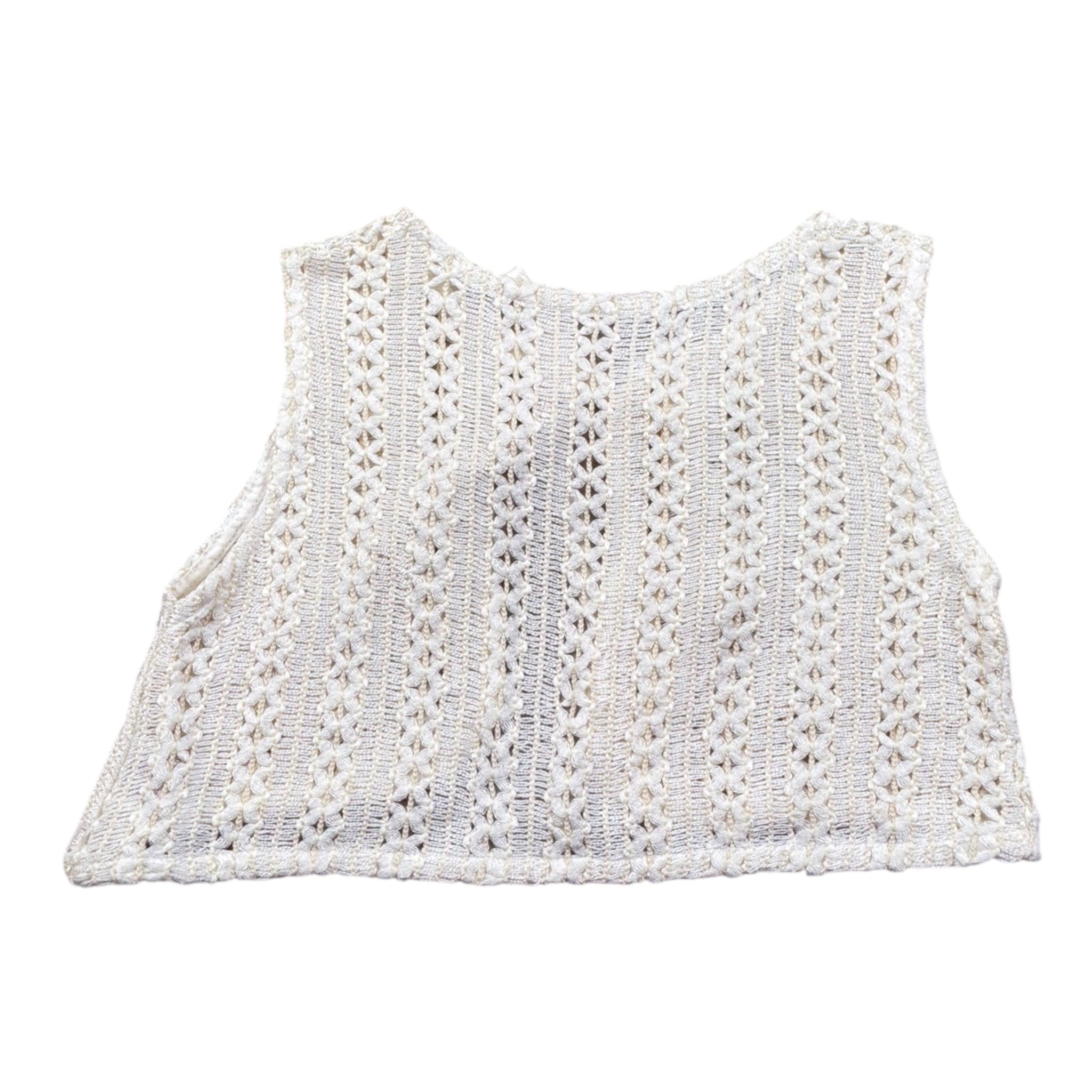 Babyvip Gilet Tinta Unita Traforato per Neonata T1564 PANNA BABYVIP 
