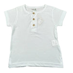 Babyvip T-Shirt Tinta Unita con Bottoni per Neonato T7157 BIANCO BABYVIP 