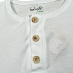 Babyvip T-Shirt Tinta Unita con Bottoni per Neonato T7157 BIANCO BABYVIP 