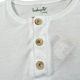 Babyvip T-Shirt Tinta Unita con Bottoni per Neonato T7157 BIANCO BABYVIP 