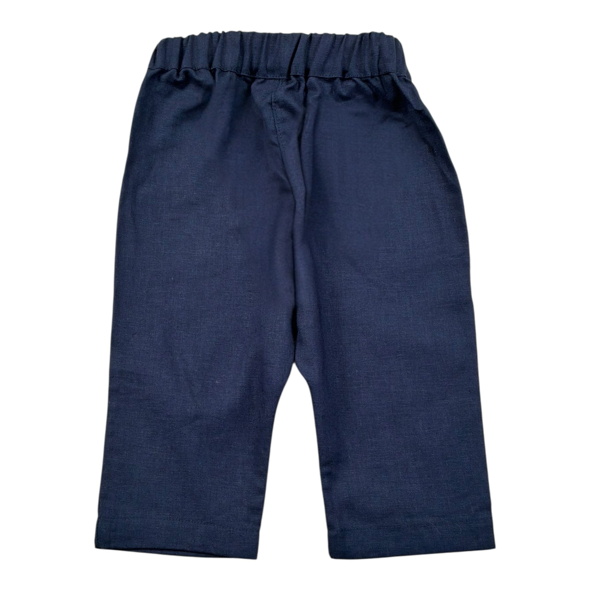 Babyvip Pantalone Tinta Unita con Elastico In Vita per Neonato T7767 BLU BABYVIP 