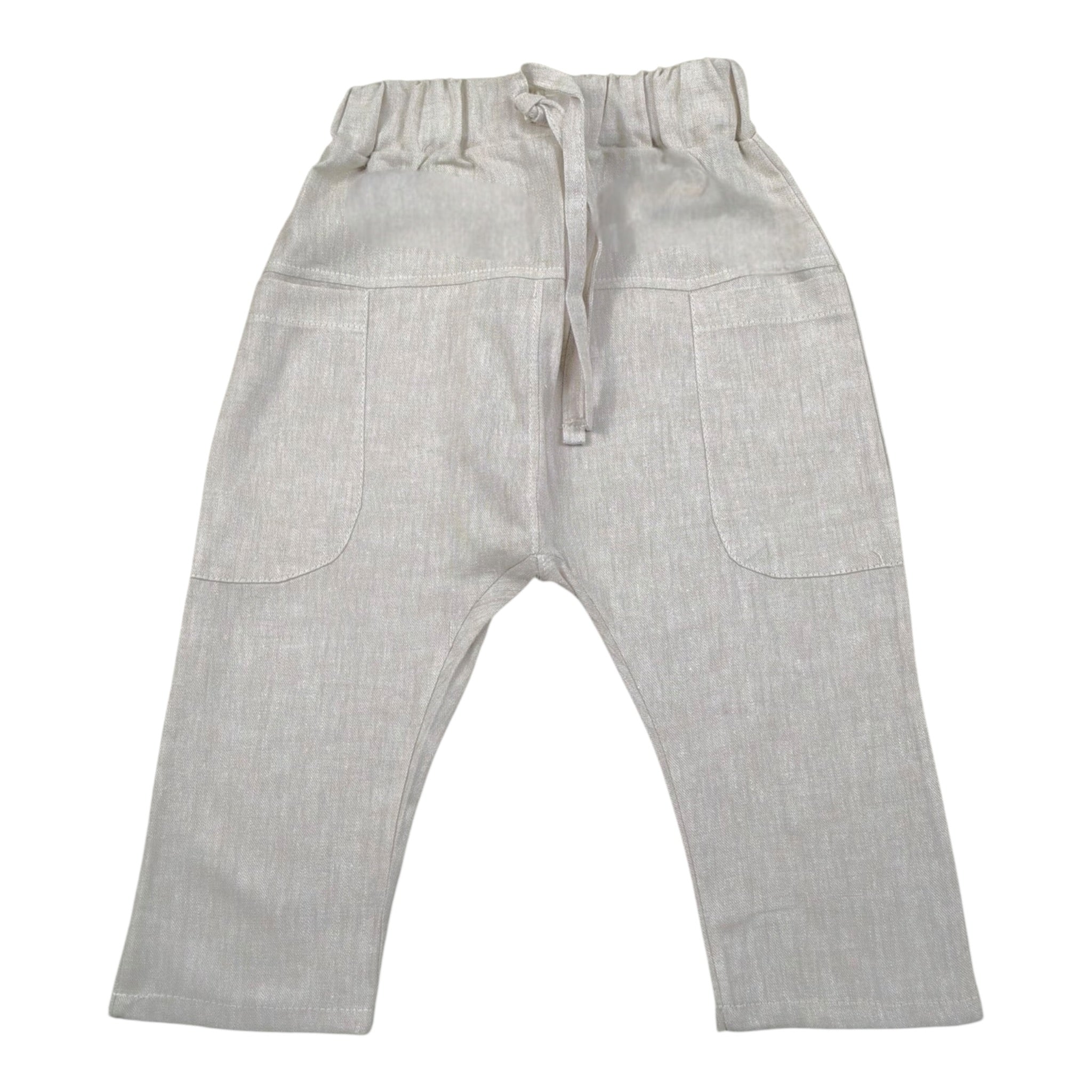 Babyvip Pantalone Tinta Unita con Elastico In Vita per Neonato T8123 BEIGE BABYVIP 