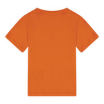 Balmain T-Shirt Girocollo Tinta Unita con Stampa per Neonato BW8601 ARANCIONE BALMAIN 