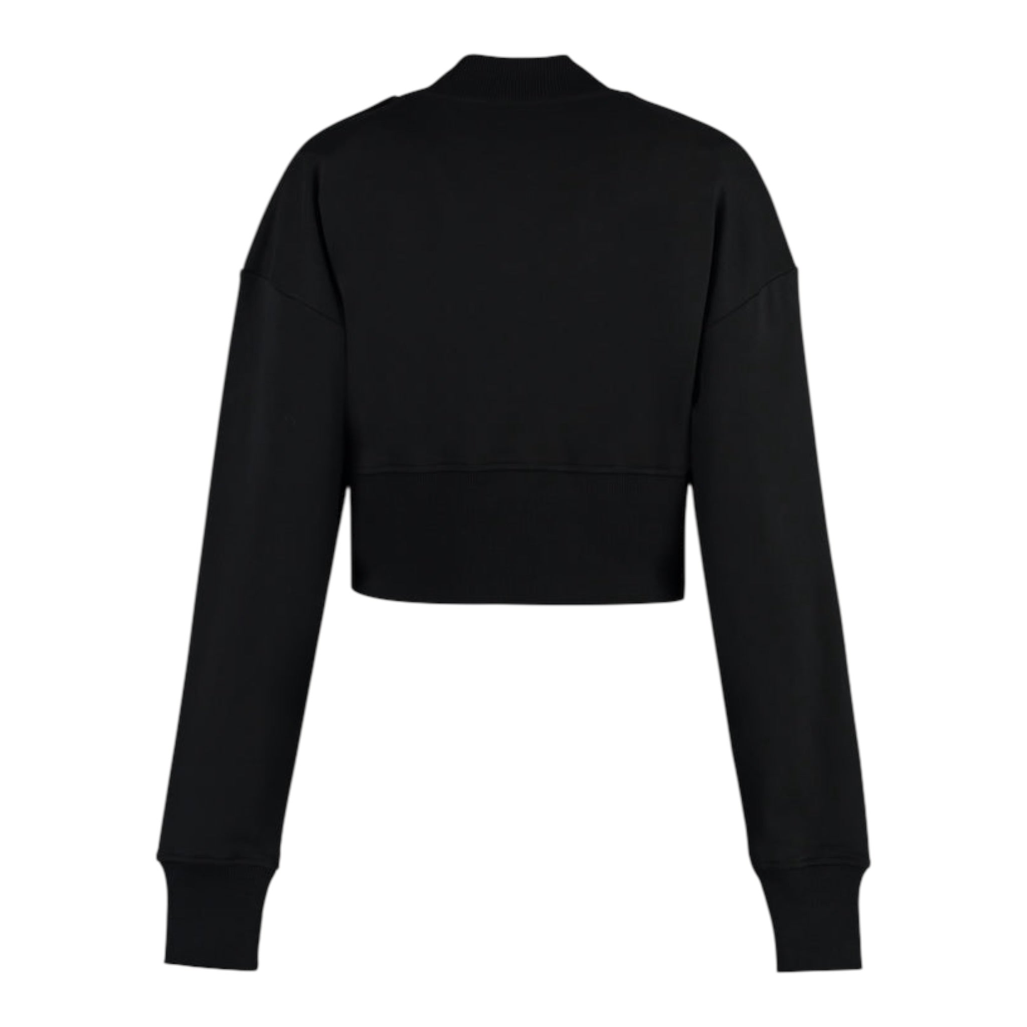 Balmain Felpa Chiusa Mezzo Collo Tinta Unita con Logo per Bambina FHFHF NERO BALMAIN 