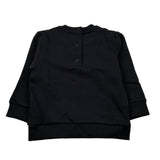 Balmain Felpa Chiusa Girocollo tinta unita con Logo Nero per Neonato V4560NX NERO BALMAIN 