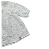 Bamboom+Babies Abito Manica Lunga Tinta Unita In Pizzo Sangallo per Neonata 816 BIANCO BAMBOOM+BABIES 