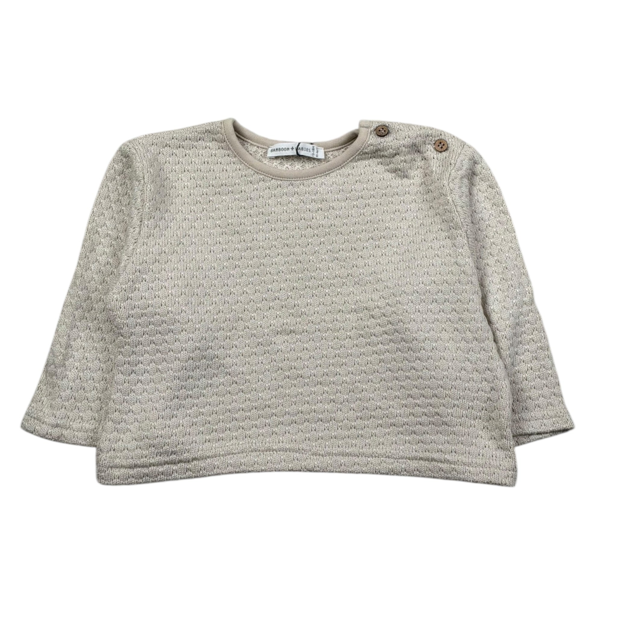 Bamboom+Babies Maglia Girocollo Tinta Unita per Neonata 829 BEIGE BAMBOOM+BABIES 