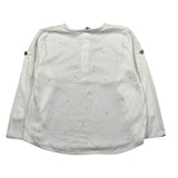 Bamboom+Babies Shirt Tinta Unita con Bottoni per Neonato 849 PANNA BAMBOOM+BABIES 