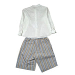 Barcellino Completo 2 Pezzi Camicia-Bermuda per Bambino 120110NJX BIANCO BARCELLINO 