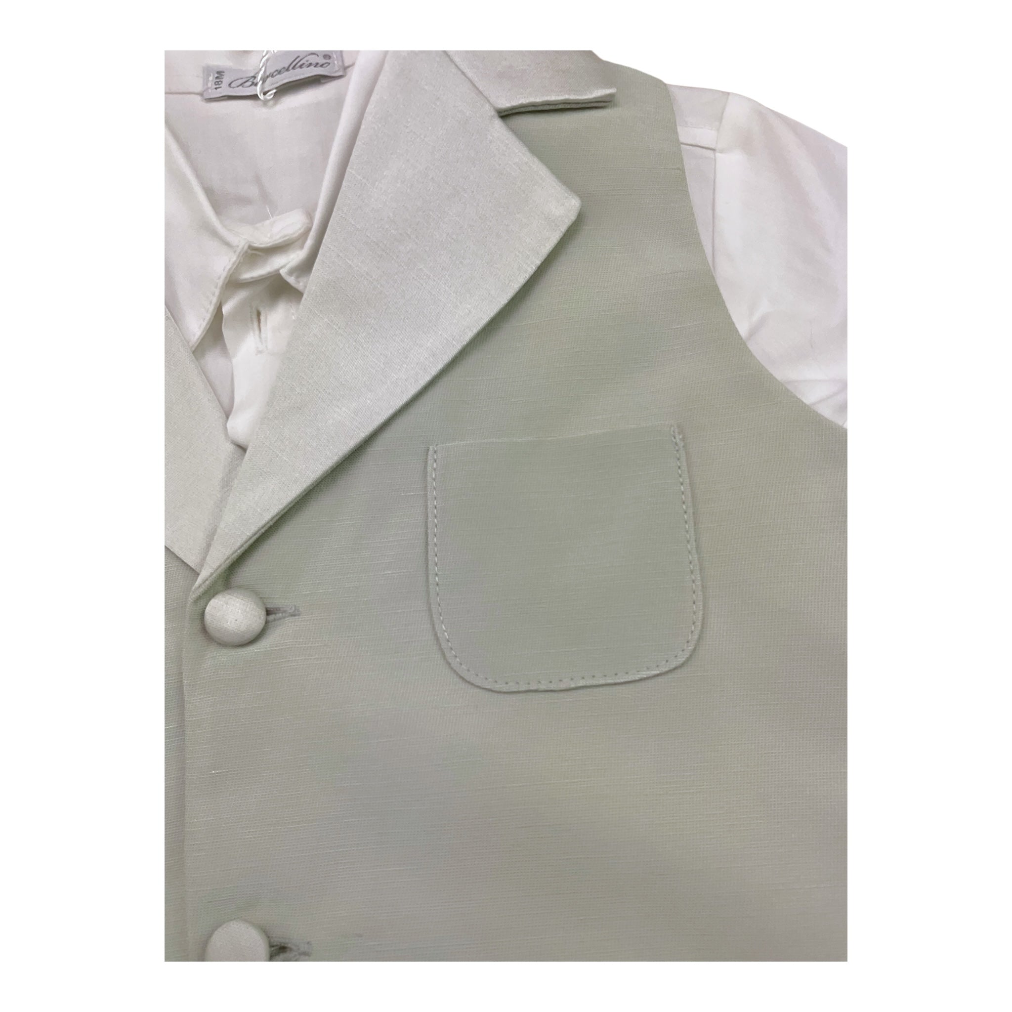 Barcellino Completo 2 Pezzi Body-Pagliaccetto per Neonato 120711 BIANCO/GRIGIO BARCELLINO 