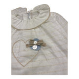 Barcellino Completo 2 Pezzi Shirt-Ghettina Bicolore per Neonata 9418 BIANCO/BEIGE BARCELLINO 