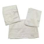 Barcellino Set Lenzuola 3 Pezzi Tinta Unita con Stampa per Neonata BO11733 BIANCO BARCELLINO 