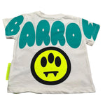 Barrow Kids T-Shirt Girocollo Tinta Unita con Stampa per Neonato 033119 PANNA BARROW KIDS 