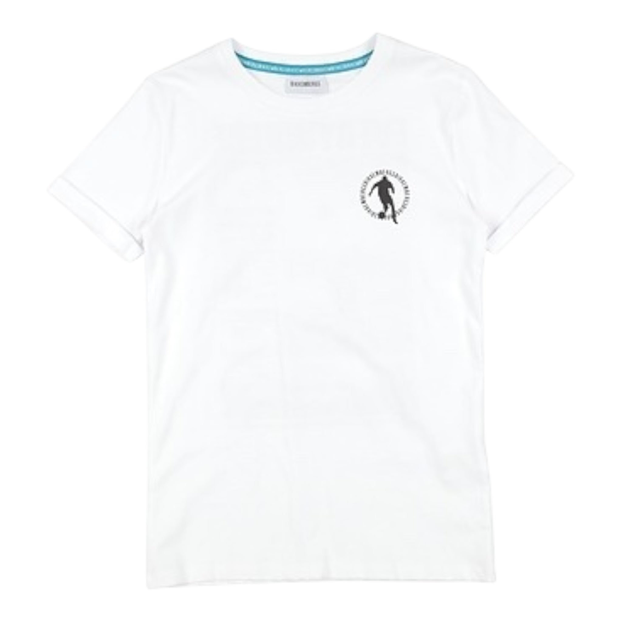 Bikkembergs T-Shirt Girocollo Tinta Unita con Logo per Bambino BK1452 BIANCO BiKKEMBERGS 