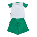 Bikkembergs Completo 2 Pezzi T-Shirt-Bermuda Bicolore per Neonato BK3417 BIANCO/VERDE BiKKEMBERGS 