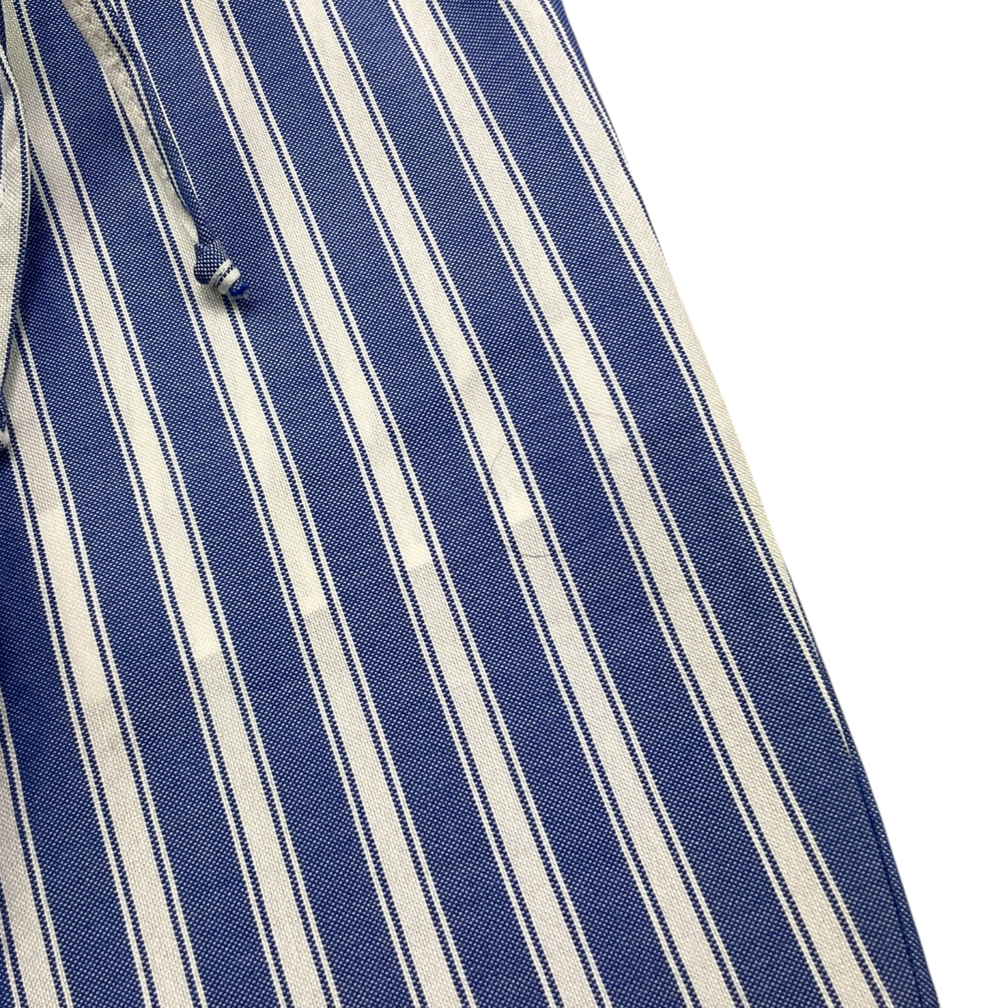Bikkembergs Pantalone Bicolore con Fantasia A Righe per Neonato BK3456 BIANCO/AZZURRO BiKKEMBERGS 