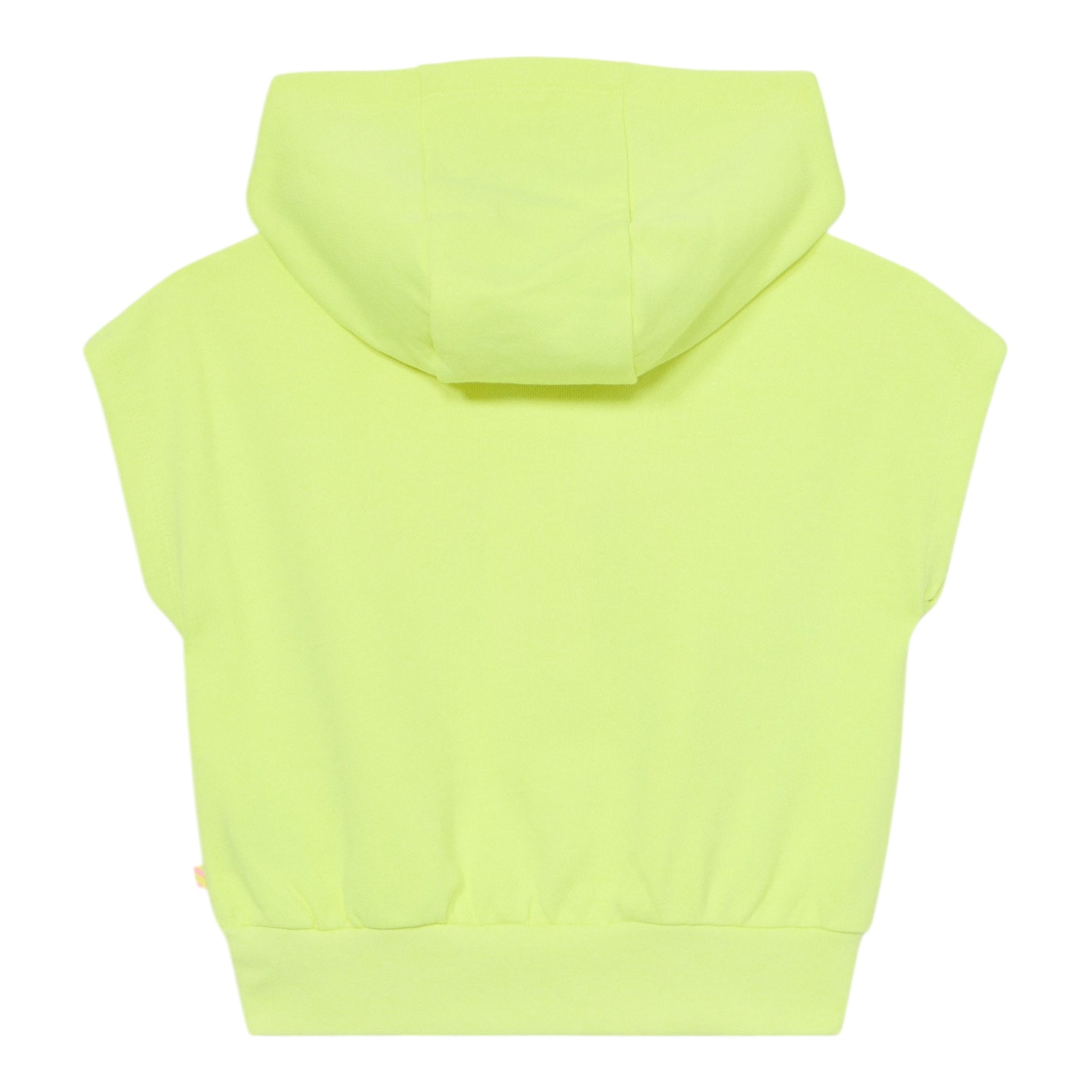 Billieblush Felpa Smanicata Tinta Unita con Cappuccio per Bambina U20846X GIALLO FLUO BillIEBLUSH 
