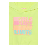 Billieblush Felpa Smanicata Tinta Unita con Cappuccio per Bambina U20846X GIALLO FLUO BillIEBLUSH 