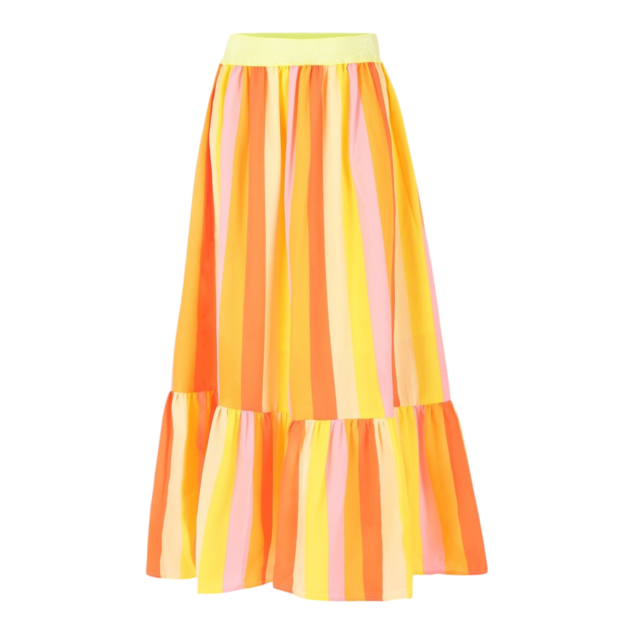 Billieblush Gonna Multicolor con Fantasia A Righe per Neonata U20864 ARANCIONE BillIEBLUSH 