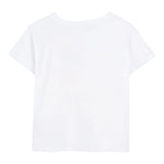 Billieblush T-Shirt Tinta Unita Girocollo con Stampa per Bambina U20929 BIANCO BillIEBLUSH 
