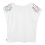 Billieblush Canotta Tinta Unita con Paillettes per Neonata U20994N BIANCO BillIEBLUSH 